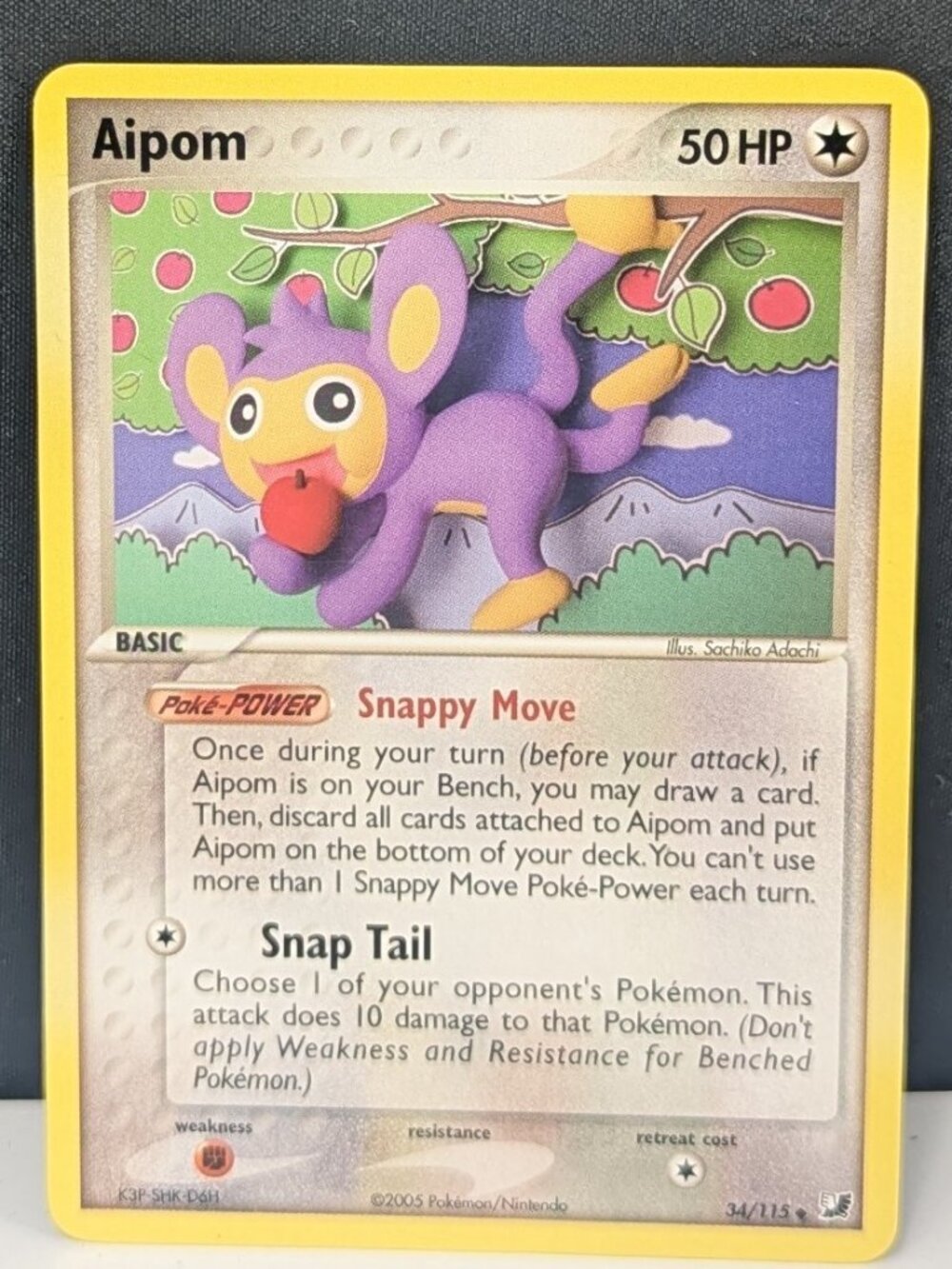 Aipom 34/115 Unseen Forces Regular Pokémon TCG Uncommon 2005 LP